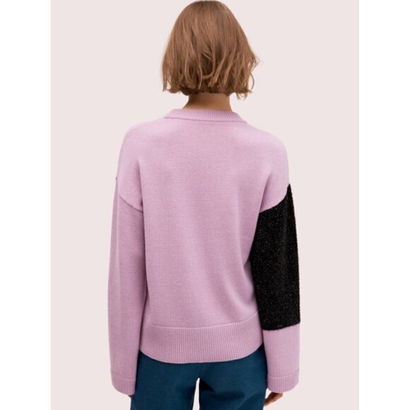 NWT Kate Spade Wool Panther Sweater in Lilac Purple XS - Picture 2 of 5